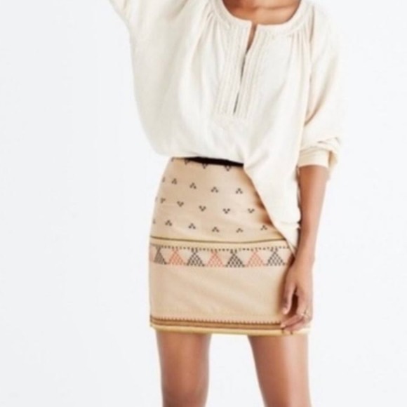 Embroidered Mini Skirt - Picture 10 of 10